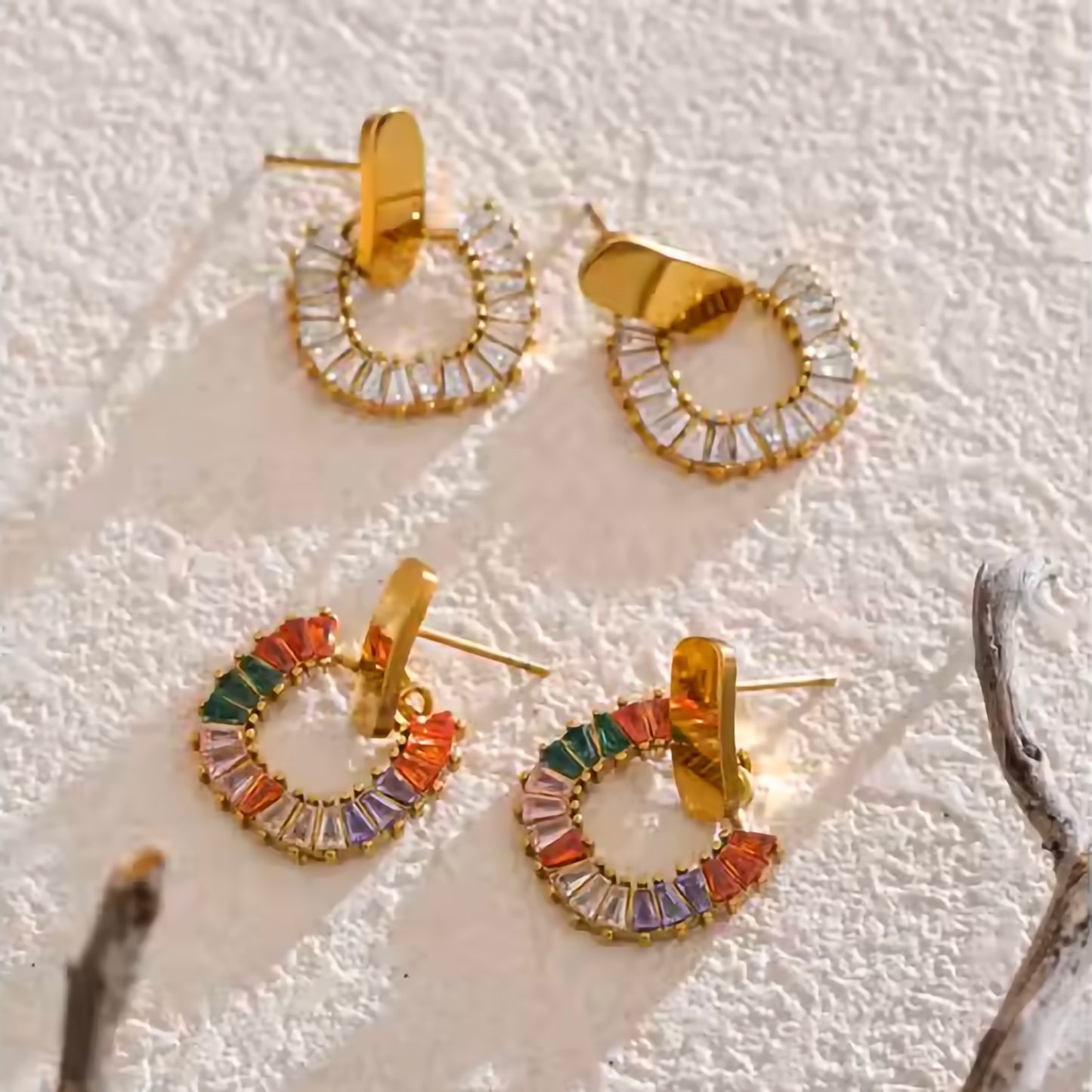 Boucles d'oreilles en cristal