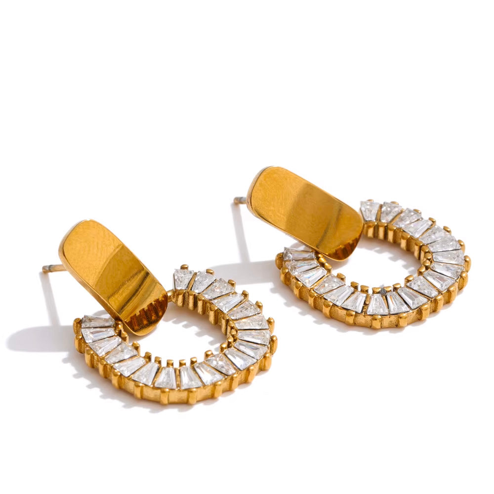 Boucles d'oreilles en cristal