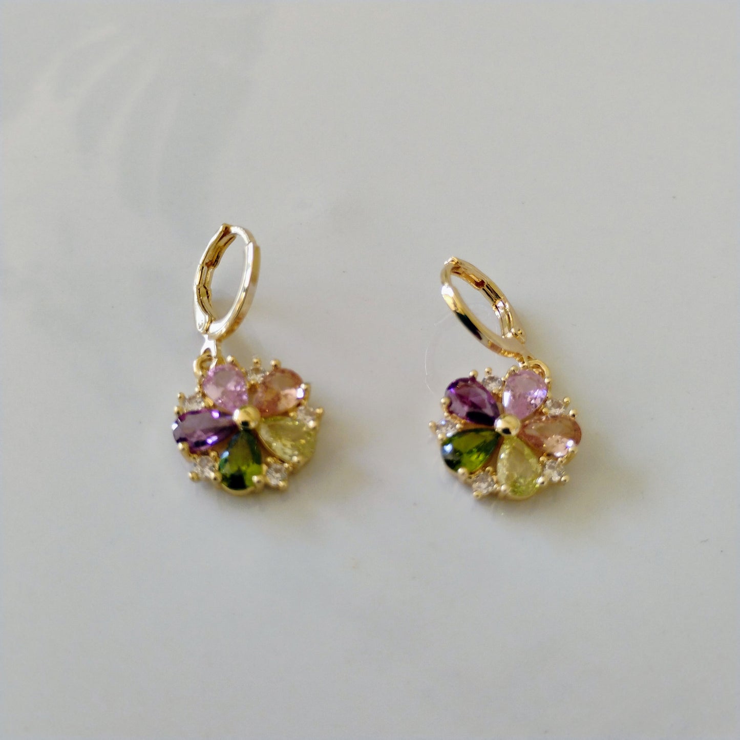 Pendientes de magnolia